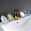 1pcs Drain Soap Holder Leaf Shape Soap Box Suction Cup Tray Drying Rack for Shower Sponge Container Kitchen Bathroom Accessories