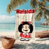 Mafalda Beach Towel Outdoor Camping Beach Towel for Vacation Swim Outdoor Pool Absorbent Bath Towel