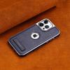 Applicable to Apple hand iPhone11promax case bracket electroplated leather case 11 leather anti-drop all-inclusive 11 hard case