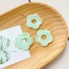 Acrylic Matte Flower Charm Pendants Single Holes Matte Flowers Charm Loose Charm Beads Jewelry Making Accessories