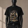 Reading Dragon Gothic Clothing Skull Shirt Dark Academia Clothing Librarian Gifts Book Club Bookworm Shirt Fantasy Book Shirt Book Lover
