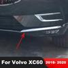 Front Bottom Bumper Cover Trim For Volvo XC60 XC 60 2018   Stainless Steel Car Racing Grille Grills Strip Accessories