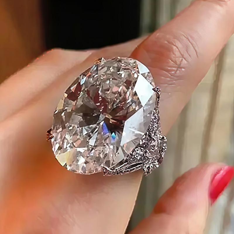 Elegant Inlaid White CZ Women's Ring Exquisite CopperColor Geometry Daily Wear Party Jewelry Anniversary Gift