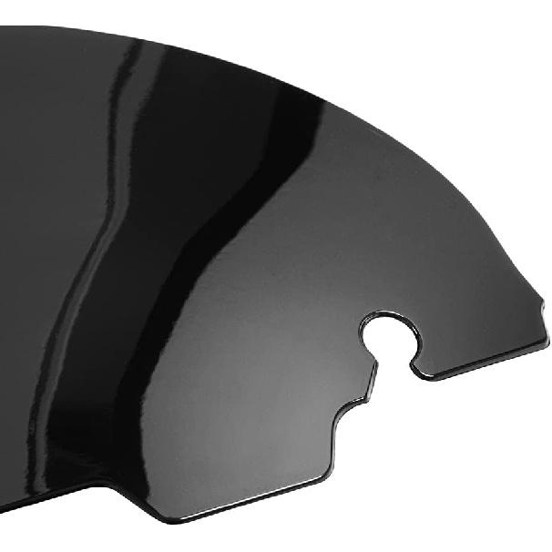 WYNMOTO 7" Black Windshield Windscreen Wind Splitter Fit For 2014-2022 Harley Davidson Touring Electra Glide Street Glide 2015 2016 2017 2018 2019