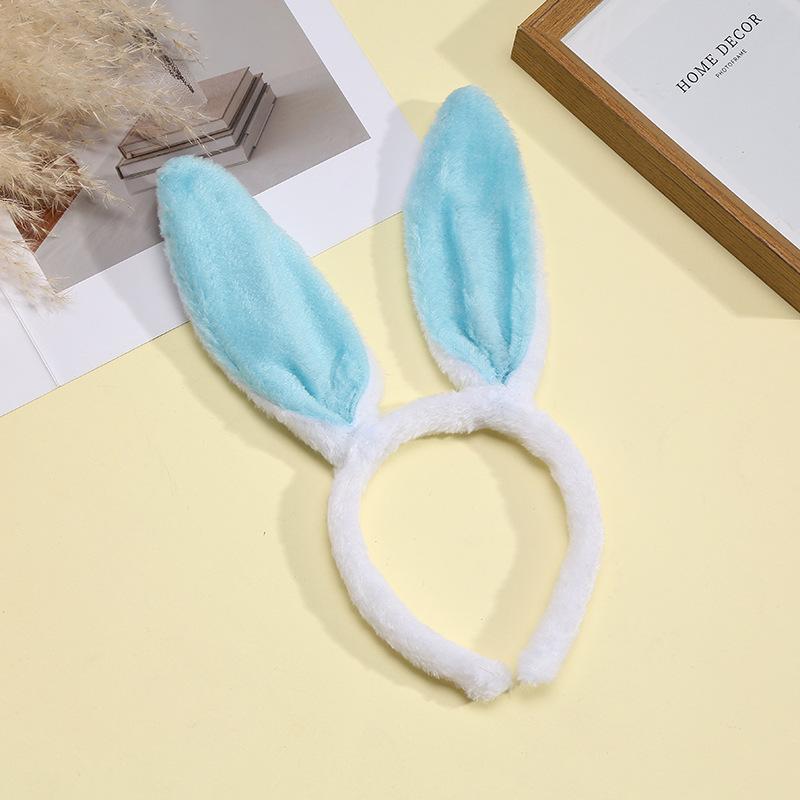 Korean Cute Plush Bunny Ears Headband for Kids' Party & Easter