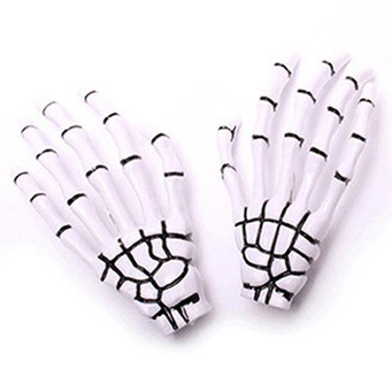 

1 пара заколок для волос в виде костей черепа и скелета, зажим для рук-призраков, заколки для волос