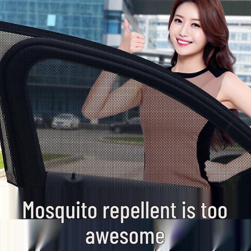 Car Window and Sunroof Anti-Mosquito Mesh: Insect-proof Sun Protection Screen & Curtain.