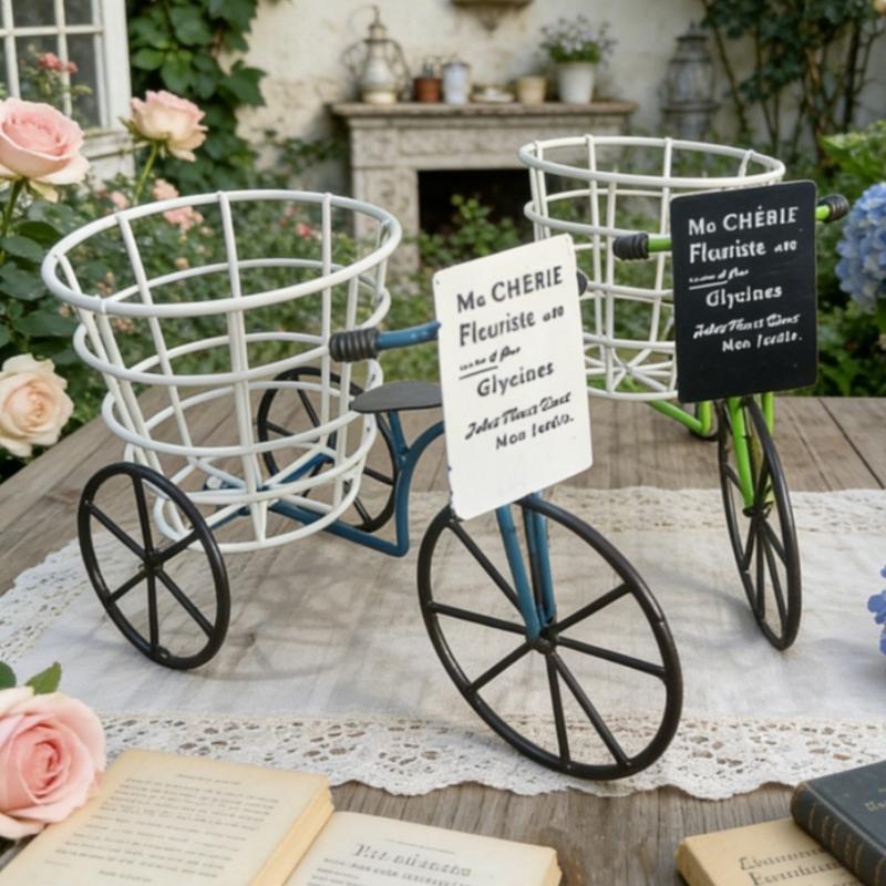 Metal Three Wheel Flower Pot Holder Container For Plant With Drainage Sturdy Construction Easy To Assemble And Maintain