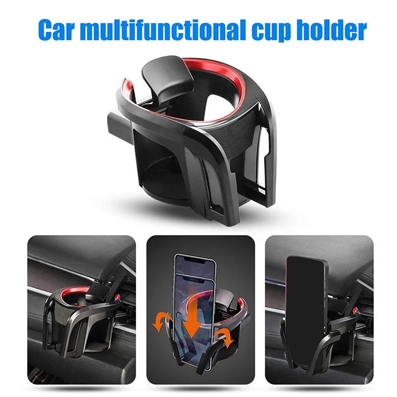 Universal Car Cup Holder Air Vent Mount Beverage And Ashtray Stand - Drink Coffee Bottle Holder Can Mounts Car Accessory