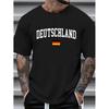 Plus Size Casual Summer T-Shirt Featuring Letters, Suitable for Spring And Summer Wear, Providing Comfortable Everyday Attire