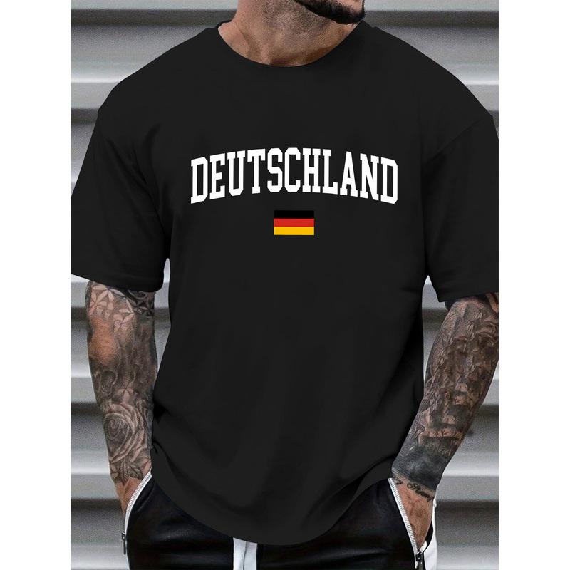 Plus Size Casual Summer T-Shirt Featuring Letters, Suitable for Spring And Summer Wear, Providing Comfortable Everyday Attire