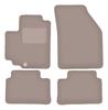 Beige Velour Floor Mats For: Nissan Pixo Hatchback (2008-2013)