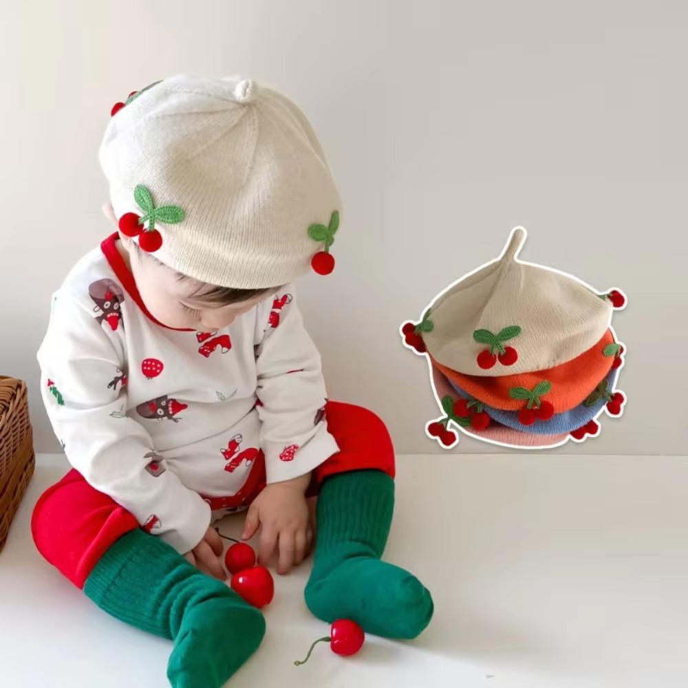 Winter Knitted Pumpkin Hat Windproof Newborn Bonnet Hats Cute Infant Beanie Cap  Winter/Autumn