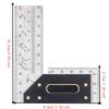 High Accuracy Carpenter Square 100mm / 3.94in Framing Ruler Try Square  For Woodworking Projects