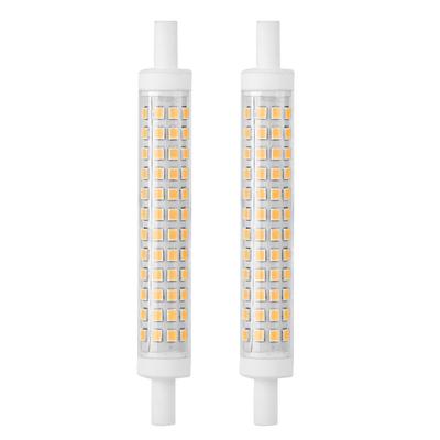 2 Stück r7s 10W 120 LED Birne Licht Doppelseitige Halogenlampe Ersatz AC85-265V(Warmweiß)