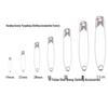460-Piece Silver Nickel-Plated Safety Pin Set for Clothing Repair
