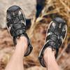 Men Casual Leather Beach Walking Shoes Fisherman Outdoor Closed Toe Hiking Water Sandals Large Size