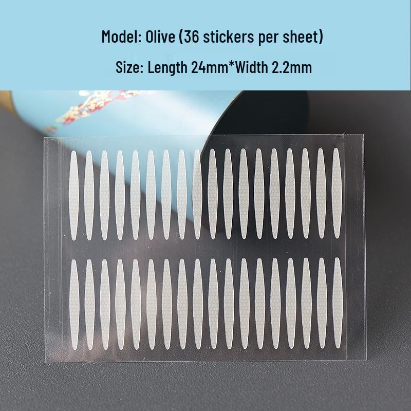 Matte Olive Waterproof Double Eyelid Tape: Invisible, Traceless, for Natural Long-lasting Makeup