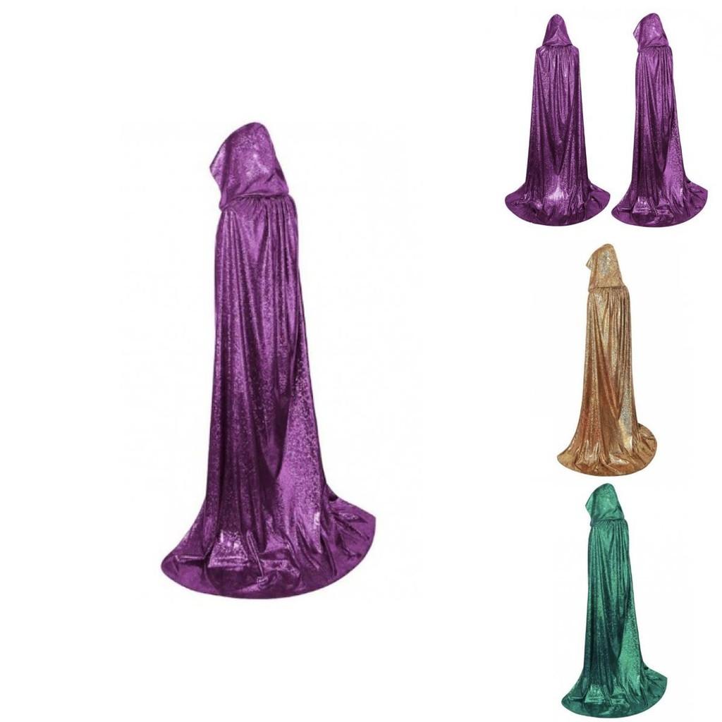 Elegantní dlouhý lehký plášť s kapucí pro jarní a letní cosplay kostýmy