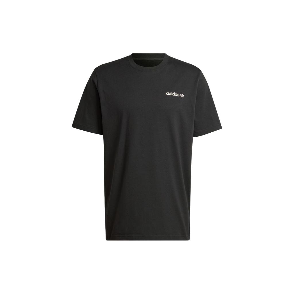 Adidas Originals Graphic Tee With Scenic Back Print Men Tops Black JF2852