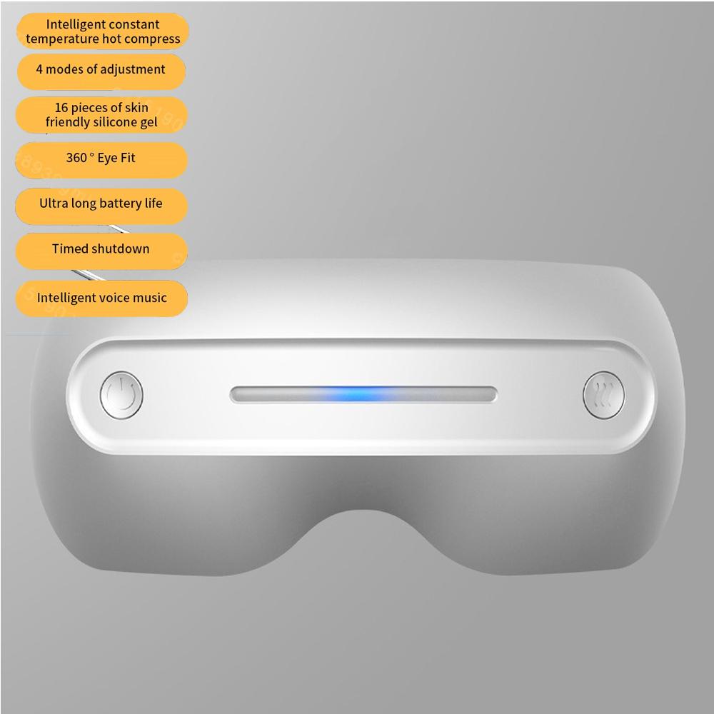 Electric Eye Massager Vibration Therapy Air Pressure Heating Massage Relax Health Care Fatigue Stress Bluetooth Music Foldable