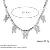 Crystal Butterfly Pendants Women Chokers Personality Gold Hollow Chain Choker Necklaces for Ladies Punk Collar jewellery