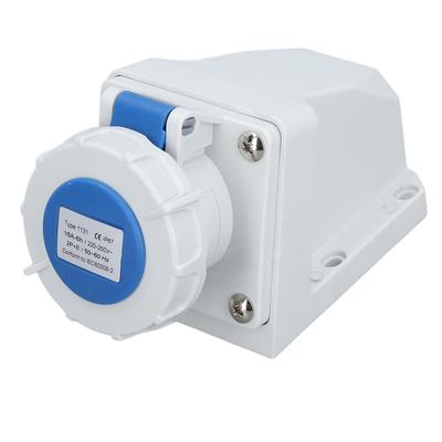 Industrieller Stromanschluss IP67 Wasserdicht Staubdicht 3-adrig 16A 2P+E Aufputzsteckdose 220-250V