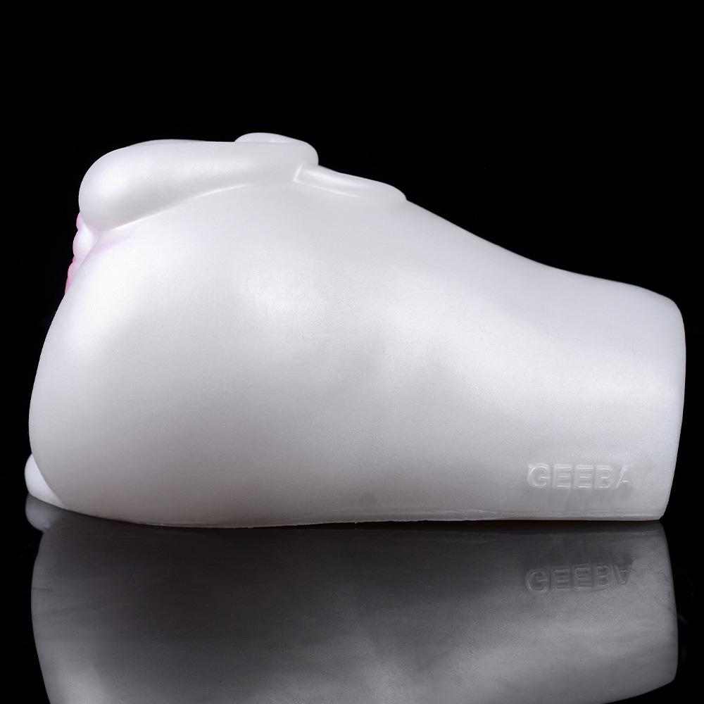 Masturbator für Männer Flugzeug Cup Vibratio Flüssigsilikon Weiß 800g Analoge Tiermodellierung „Weißes Schwein“ Sexspielzeug Penisübung