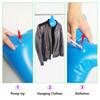 5Pcs PVC Inflatable Foldable Clothes Hanger Rack Non Slip Portable Coat Holder