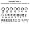 33PCS Multiple Sizes Fishing Rod Guides with Ceramic Loop Raft Line Ring  Fishing Rod Building
