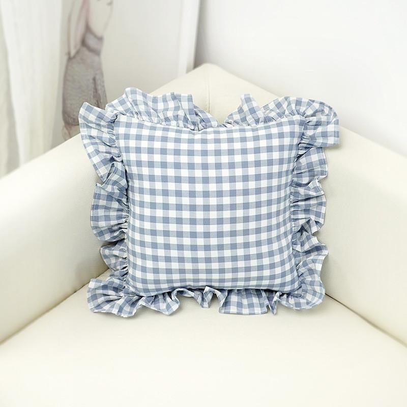 Bow Pillow Striped Cotton Girl Heart Floating Window Simple Decoration Home