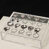 Light Luxury Pink Bow Open Ring Series Cold Wind Advanced Index Finger Ring Niche Design Ring