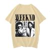 Chanteur Pop Artiste The Weeknd Impression Anime Hauts T-shirts Vêtements T-shirt Femme Femme Dessin Animé T-shirt Manches Courtes Filles T-shirt