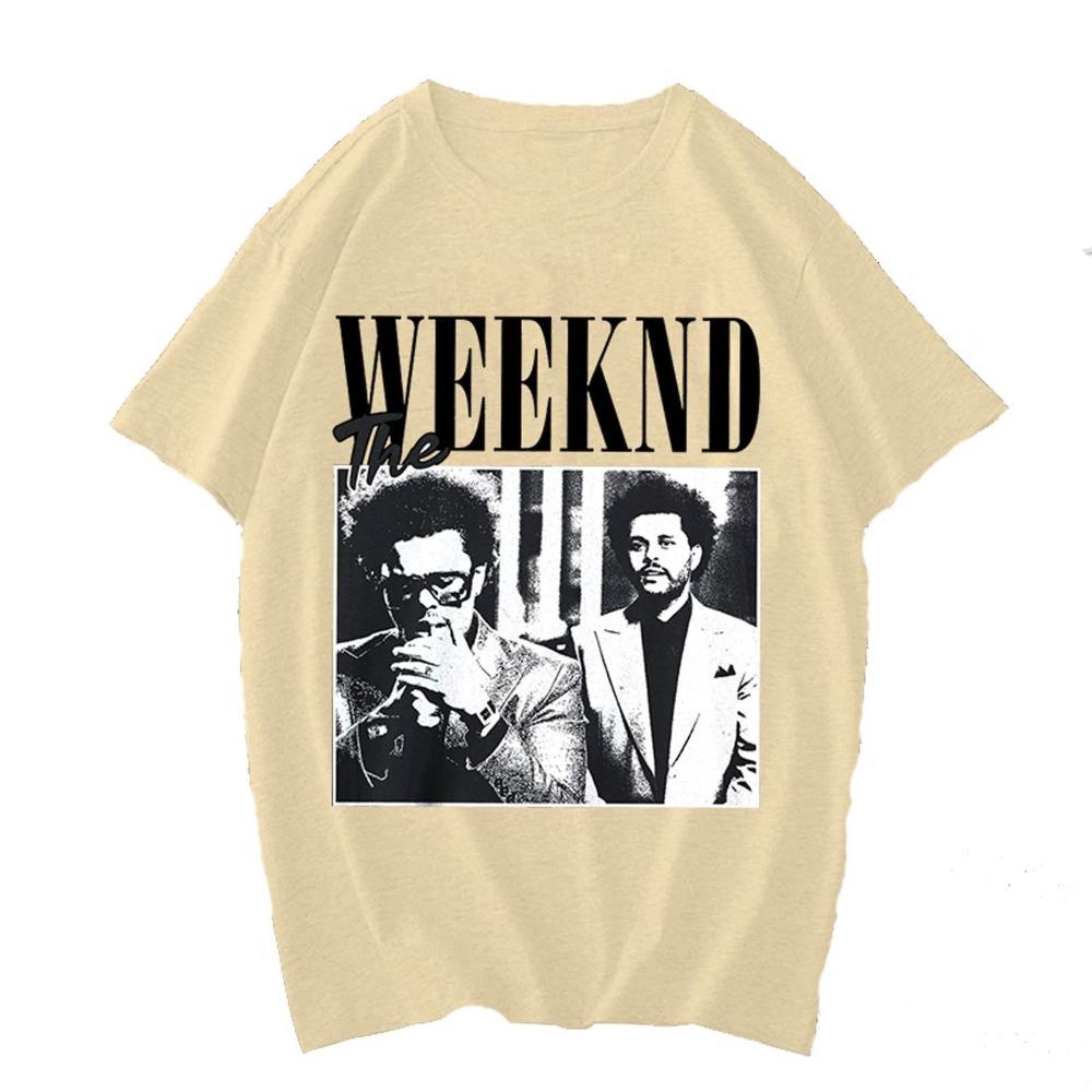 

Pop Singer Artist The Weeknd Print Anime Tops Tees Clothes Female T-shirt Women Cartoon Tee Short Sleeve Girls T Shirt S