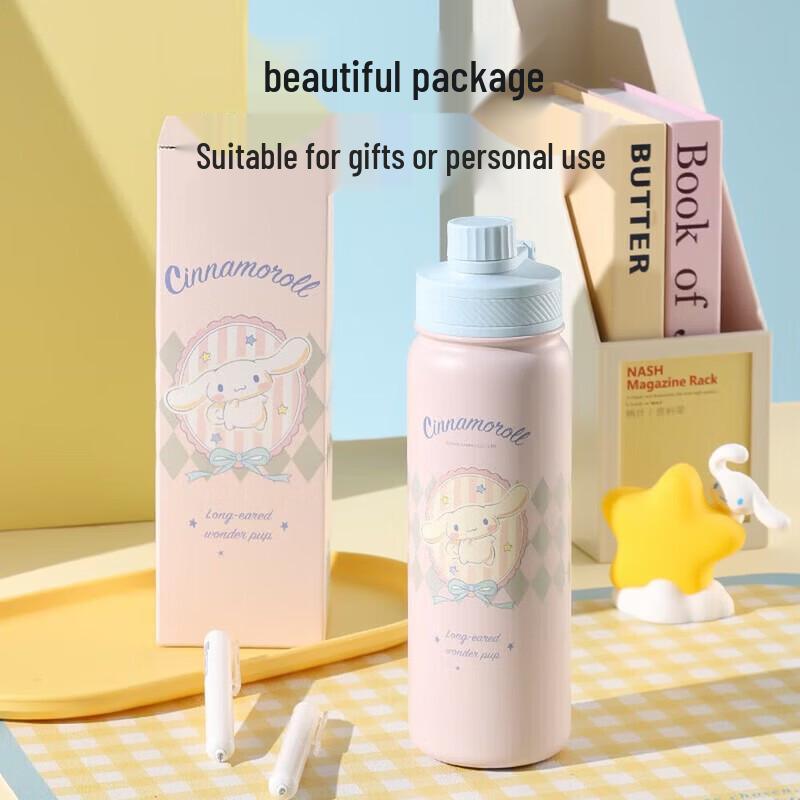 BEDDYBEAR Cinnamoroll Kinder Edelstahl Trinkflasche
