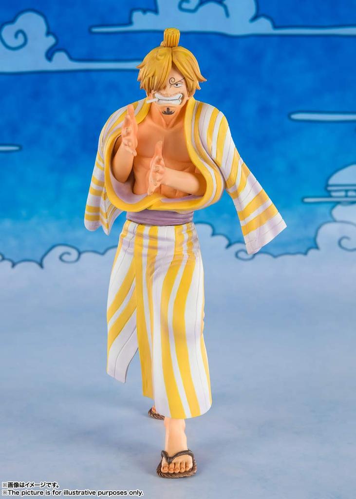 TAMASHII NATIONS Figuarts ZERO ONE PIECE Sanji, figurină vopsită și finisată, aproximativ 140 mm (Sangoro) PVC&ABS