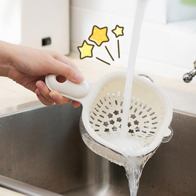 Kitchen Colander Washing Bowl Fruit Drain Basket Fruit Washing Basket Vegetable Washing Tool Kitchen Accessories