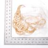 Luxury Rhinestone Interlocking Circle Jewelry Set for Women Trendy Gold Color Crystal Necklace Earrings Bracelet Ring Set Gifts