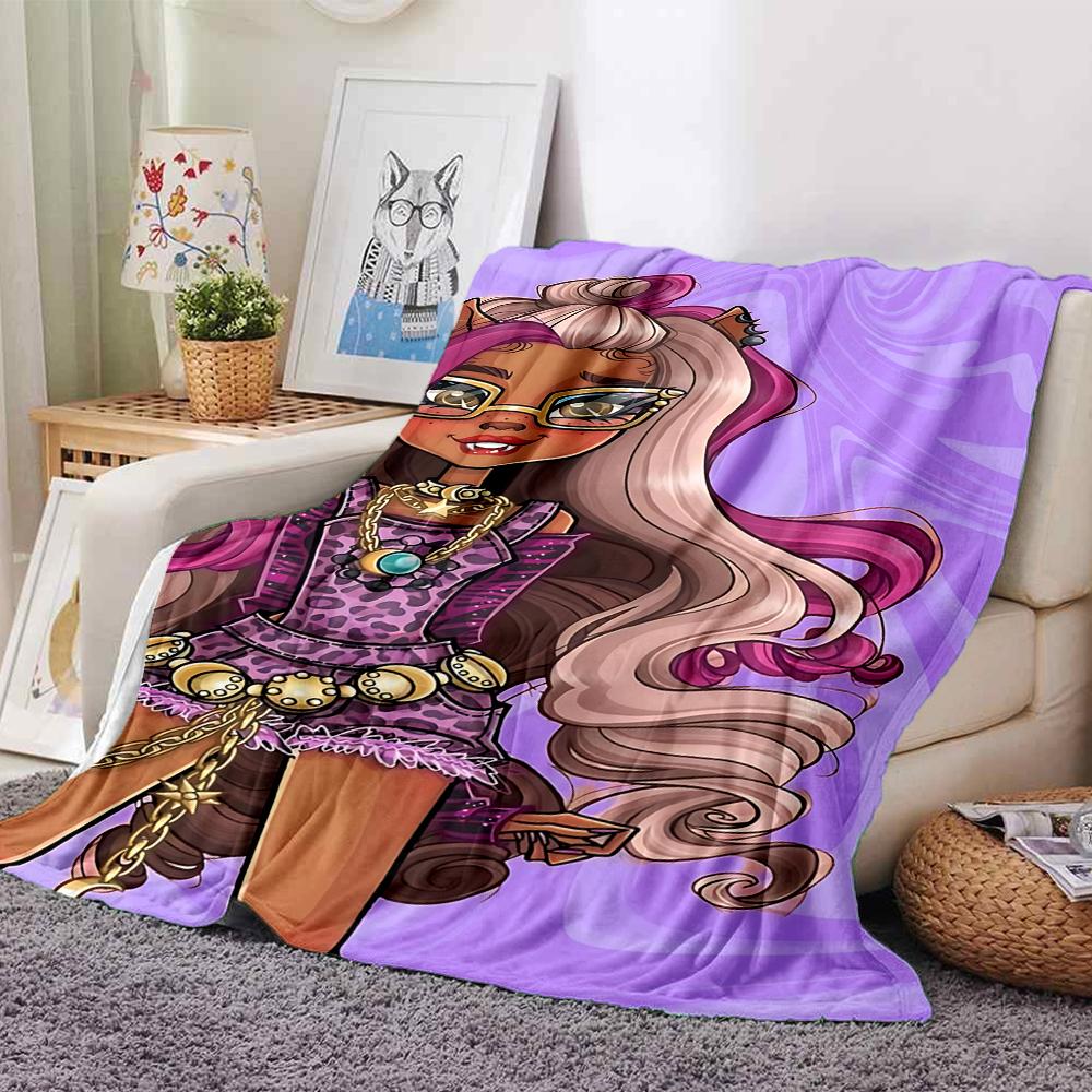 1Pc Purple Fashion Fantasy Blanket For Couch Bed Plush Cozy Fuzzy Blanket Super Soft Warm Blankets For Fall And Winter 091836
