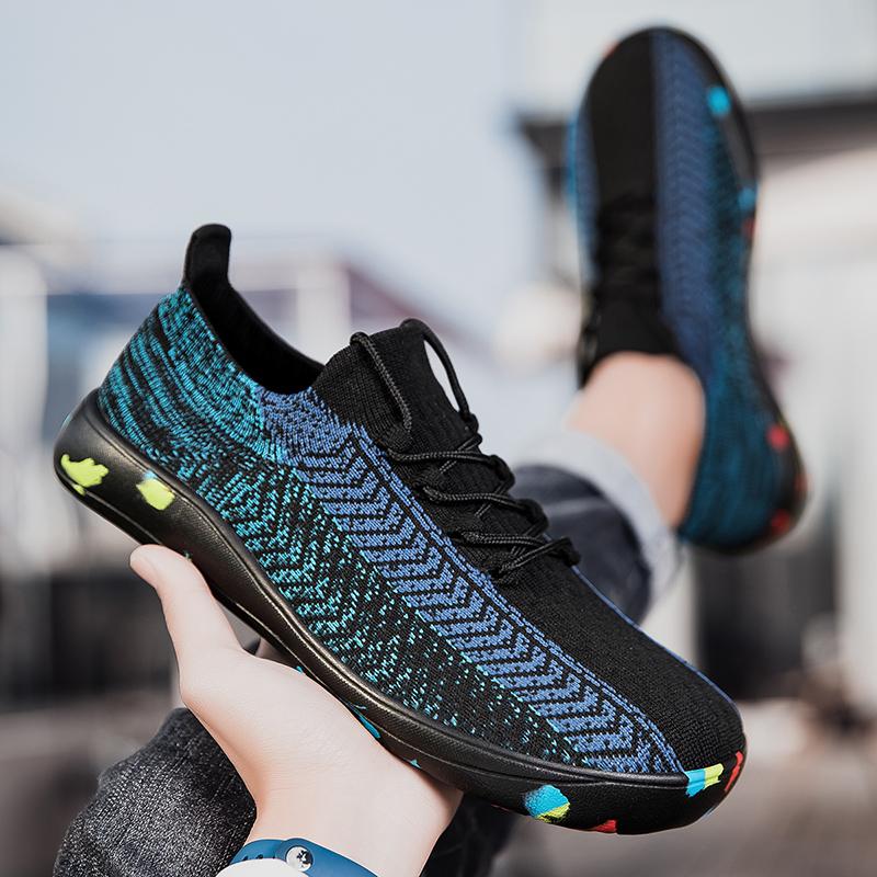 Fashion Wide-Toe Barefoot Shoes for Men Minimalist Breathable Comfortable Trail Walking Shoes Outdoor Zero Drop Casual Men Sneakers