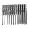 12Pcs Cross Bit Magnetic Screwdriver Accessories Electric Drill Manual Tightening Tool 4mm