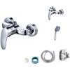 Adjustable Shower Head Design Five Mode Shower 5 Mode Shower Head 1.5 Meter Hose Mixer Tap For Bathroom Renovation For Bathroom