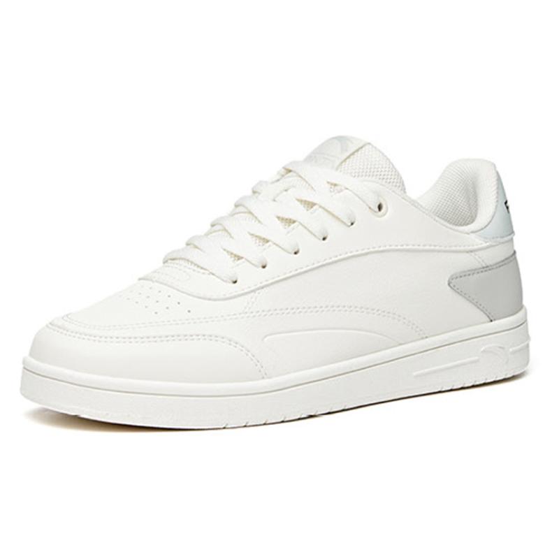 Anta Cushioned Slip-Resistant Low-Top Skateboard Shoes Women's White Gray Sneakers 922038031R-3