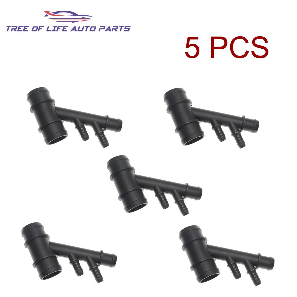 1/2/5/10x Cooling Water Hose Pipe Connector For Land Rover Discovery 4 5 Range Rover Sport 3.0L V6 V8 5.0L LR050854 LR034637