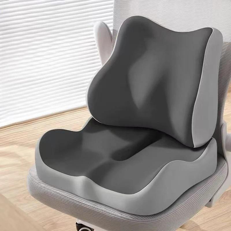 Memory Foam Orthopedic Seat Pad, Ergonomic Non-Slip Cushion for Tailbone & Sciatica Pain Relief, Office Car Home Chair Use