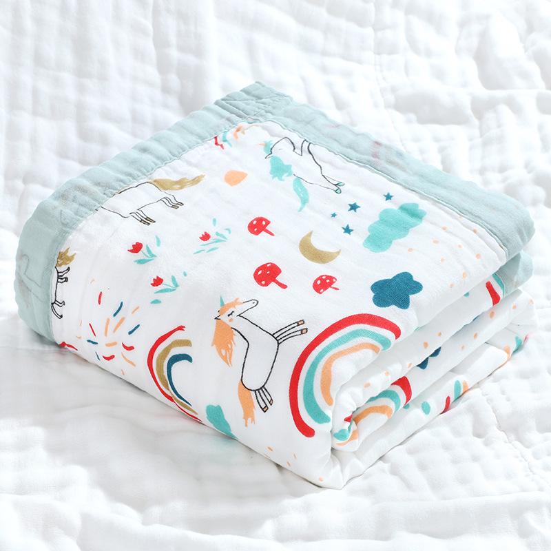 Newborn Baby Six-Layer Pure Cotton Gauze Towel and Blanket
