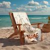 Custom Name Ultra-Soft Beach Towel with A Elephant Theme,Ideal for Pool - Camping, Diving - Perfect Travel Essential, Vibrant Beach Towel.