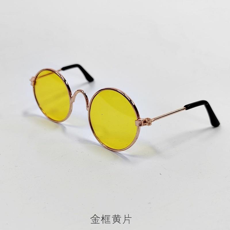 1 Pc Pet Glasses Retro Cool Hippie Style Glasses Doll Props For Photography Cat & Dog Funny Sunglasses Accessories
