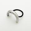 U-Shaped Minimalist Alloy Hair Tie with Bright Finish for Ponytails - European & American Style