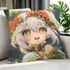 game Nahida Cushion Cover Cushion Cover Set 4Pcs 50x50 45x45 40x40 Pillowcase Decorative Sofa Home Decor